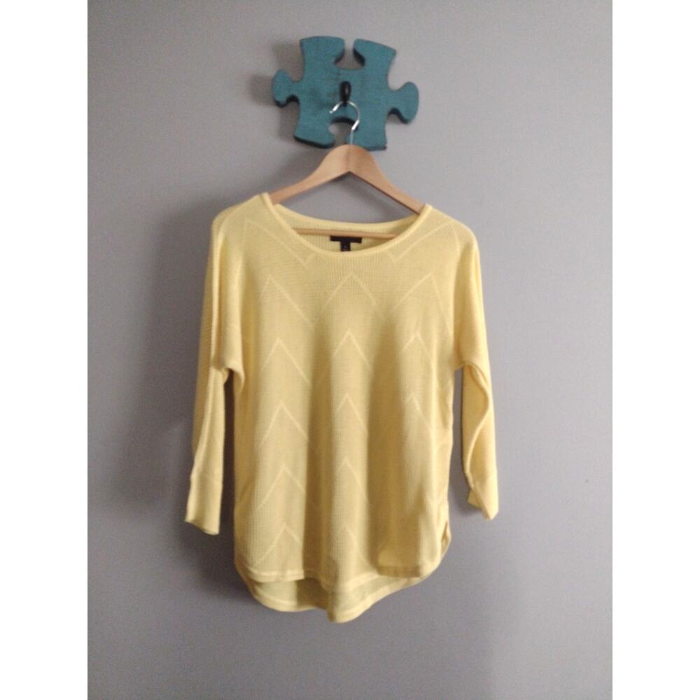 Dana Buchman Lightweight Spring Chevron Knit Pullover Sweater Large